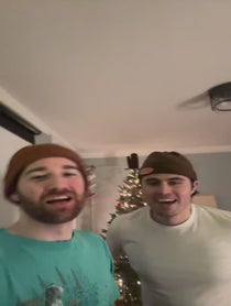 Poster for Holiday video from Carson & Jack - Amazing Race 37