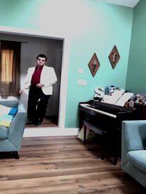 Poster for Birthday video from “Young Elvis” Tribute - Patrick Snider