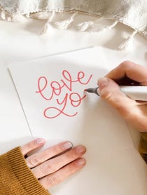 Poster for Send some love video from Sage & Oak - Calligraphy
