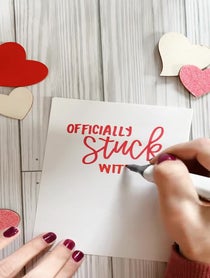 Poster for Valentine's Day video from Sage & Oak - Calligraphy