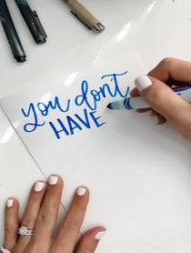 Poster for Pep Talk video from Sage & Oak - Calligraphy