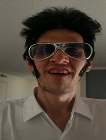 Poster for Birthday video from Elvis Impersonator