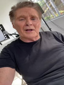 Poster for Birthday video from David Hasselhoff