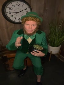 Poster for Pep Talk video from Leprechaun - Paddy O’Malley - St Patricks Day