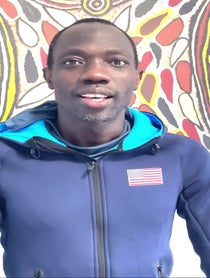 Poster for Pep Talk video from Lopez Lomong