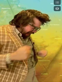 Poster for Birthday video from LocalMan Weather
