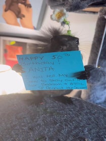 Poster for Birthday video from Peanut the Squirrel