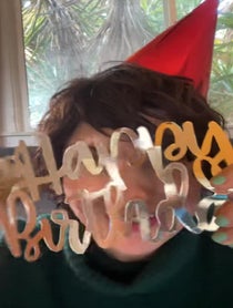 Poster for Birthday video from Dagney Kerr