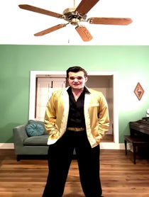 Poster for Pep Talk video from “Young Elvis” Tribute - Patrick Snider