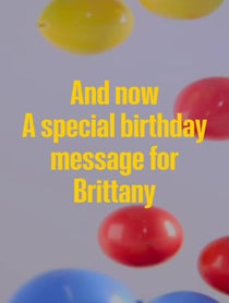 Poster for Birthday video from Sandy Fox
