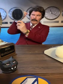 Poster for Birthday video from Ron Burgundy, Ricky Bobby, Buddy The Elf