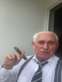 Poster for Birthday video from Roger Stone