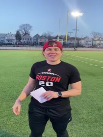 Poster for Fantasy football video from Katie Falkowski