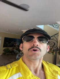 Poster for Birthday video from Freddie Mercury Vocalist/Look-Alike