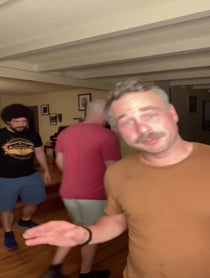 Poster for Birthday video from The Newfangled Four