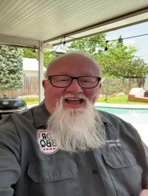 Poster for Birthday video from Ray Lampe, Dr. BBQ