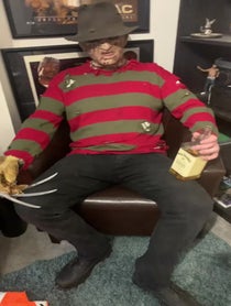 Poster for Birthday video from Freddy Krueger - The Drunk Version
