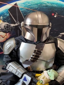Poster for Birthday video from “Mando” Mandalorian (cosplayer)