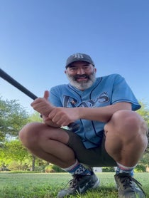 Poster for Birthday video from Batting Stance Guy