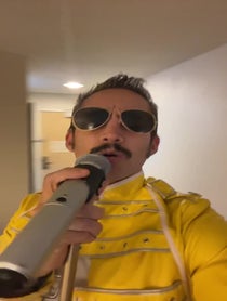 Poster for Birthday video from Freddie Mercury Vocalist/Look-Alike