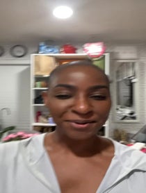 Poster for Pep Talk video from Guerdy Abraira, RHOM & Cancer Survivor