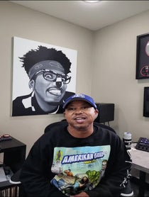 Poster for Birthday video from Money B of Digital Underground