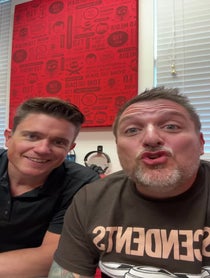 Poster for Birthday video from Tom & Dan from "A Mediocre Time with Tom & Dan"