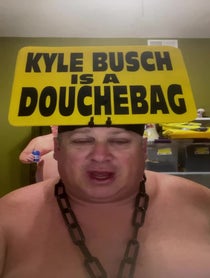 Poster for Birthday video from KYLE BUSCH IS A DOUCHEBAG