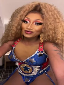 Poster for Birthday video from Angeria Paris VanMicheals