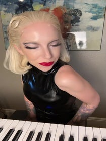 Poster for Birthday video from Vegas Lady Gaga impersonator