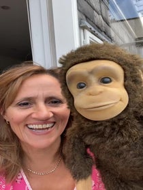 Poster for Birthday video from Nina Conti & Monkey