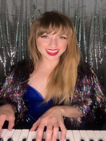 Poster for Birthday video from Taylor Swift Impressionist (singer/plays piano)