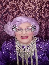 Poster for Birthday video from The Dame Edna Everage Impersonator