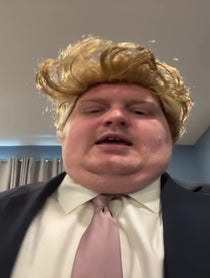 Poster for Birthday video from Jesse Norwalt/trump impressionist