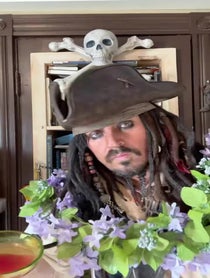 Poster for Birthday video from Captain Jack Sparrow Impersonator