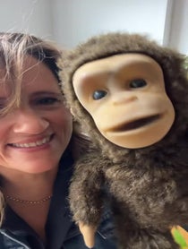 Poster for Birthday video from Nina Conti & Monkey