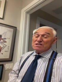 Poster for Birthday video from Roger Stone