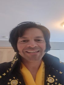 Poster for Birthday video from Elvis Impersonator Robbie Dee