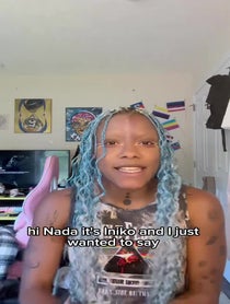 Poster for Birthday video from Iniko