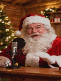 Poster for Holiday video from British Santa Claus
