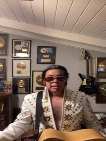 Poster for Birthday video from Shawn Elvis Tribute Artist Impersonator