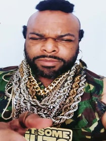 Poster for Pep Talk video from Mr T Lookalike