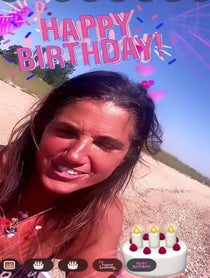 Poster for Birthday video from Charlene DeCicco