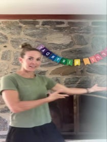 Poster for Birthday video from Heather Mitts