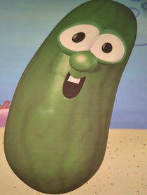 Poster for Birthday video from Larry the Cucumber Impersonator