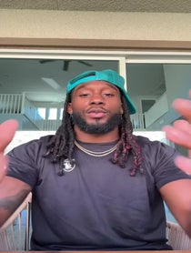 Poster for Fantasy football video from Alexander Mattison