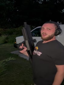 Poster for Birthday video from Gun Drummer