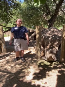Poster for Birthday video from Rhinos at Houston Zoo