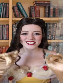 Poster for Birthday video from Belle/ Cinderella