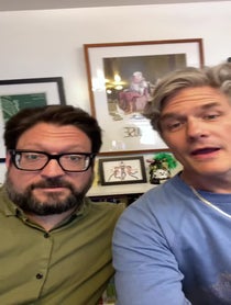 Poster for Birthday video from The Flop House Podcast